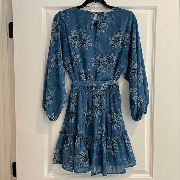 EUC Flying Tomato Tie Waist Dress. Sz. S Blue - Picture 3 of 3